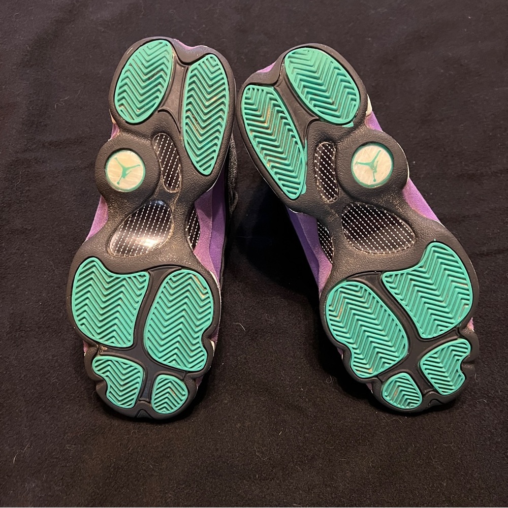 Nike Air Jordan 13 GS Retro Violet Teal (5.5Y/7W) - Picture 4 of 5